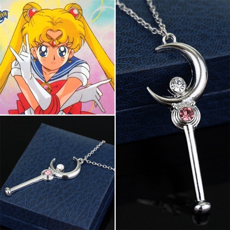 Sailor MoonCollar De Anime Con Colgante De Palo Shopee México