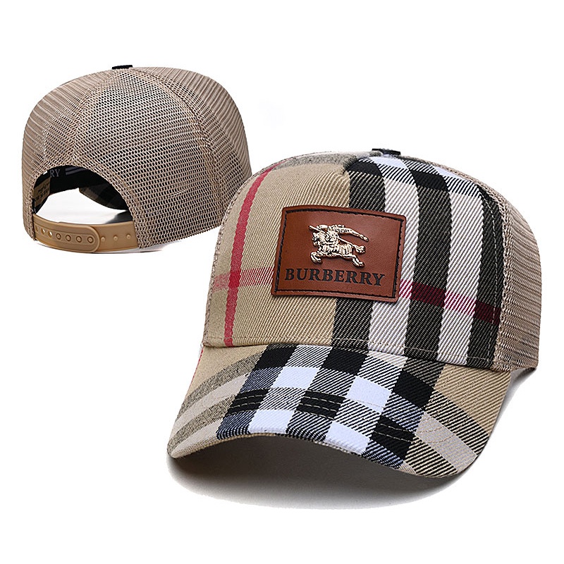 2022 Gorra De Béisbol Europea Americana Burberry Home Sombrero De Malla De  Gama Alta Marca Grande De Lujo Todo Combinado Aspecto Más Delgado Sol  Inclinada Hombres Mujeres A Cuadros | Shopee México