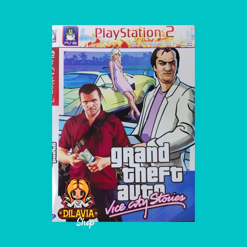 Ps2 GTA Cassette Grand Theft Auto Vice City Stories Shopee México