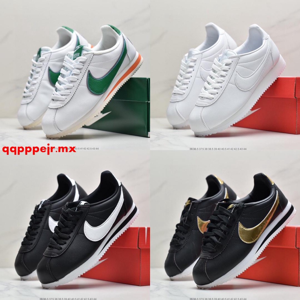 Zapatos Deportivos De Ocio Para Hombre Y Mujer Nike Classic Cortez 749864-010 a 10 Pares | Shopee