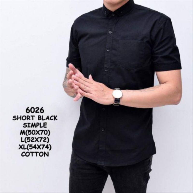 Camiseta corta lisa para hombre de todo Color/camisa negra de bonificación  | Shopee México