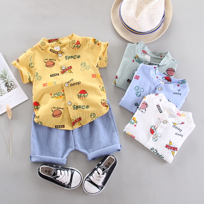 Dinodino conjuntos para niños ropa importación SPACE HERO PLANET BEEP ropa  bebé fiesta bebé chicos edad 0 6 meses 1 2 3 años | Shopee México