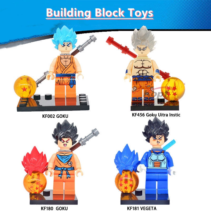 Dragon Ball Minifigures Lego Vegeta Son Goku Bloques De Construcción  Juguetes De Regalo Para Niños | Shopee México