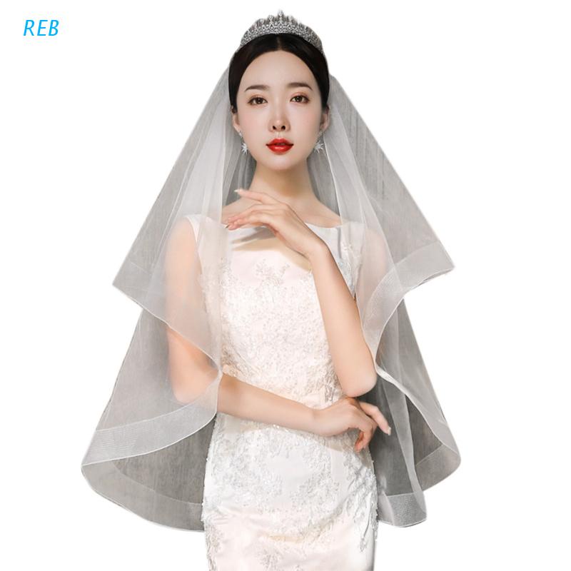 1 capa color blanco CHIC DIARY disfraz de Halloween vestido de boda corto Velo de novia ribete de encaje velo con peine para boda 