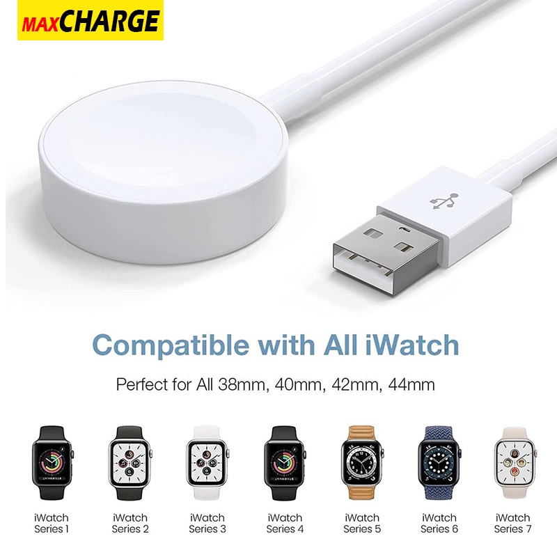Compatible con 38 mm 42 mm 40 mm Cargador de reloj compatible con el cargador inalámbrico magnético Apple Watch compatible con iWatch Series 6 / SE / 5/4/3/2/1 44 m 