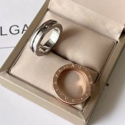 Anillo De BVLGARI Versión Estrecha Sin Diamantes De Imitación Rosa Plata  Regalo b918 | Shopee México