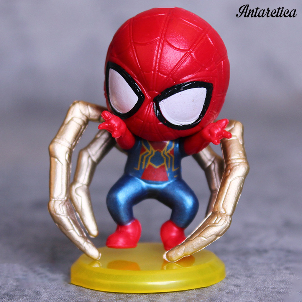 Mini Juego de Figuras Spider Man Adorno para Salpicadero de Coche Decoración para Tartas Suministros Hilloly Mini Modelo de Spiderman 15 cm Avengers Figura
