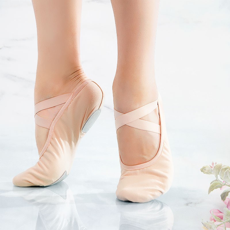 Zapatos De Ballet Niños Baile Lona Zapatillas | Shopee México