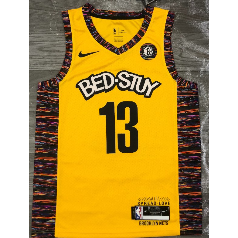 yellow brooklyn nets jersey