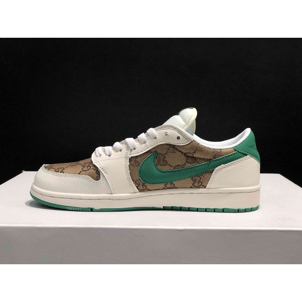 Gucci X Nike Air Jordan 1 Bajo Albaricoque Verde 553558zapatillas Hombre Y Mujer | Shopee México