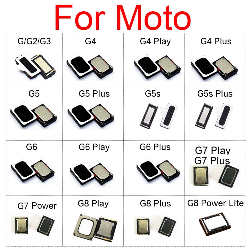 Promoción Auricular Altavoz Para Motorola Moto G2 G3 G4 G5 G5S G6 G7 G8 Play Plus G8 Power Lite Oído Receptor De Sonido Piezas De Reparación