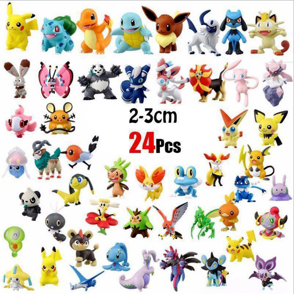 24 Piezas De Figuras De PVC De Pokemon | Shopee México