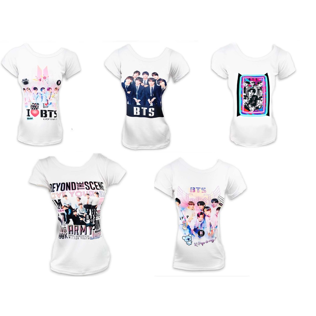 playeras bts mujer
