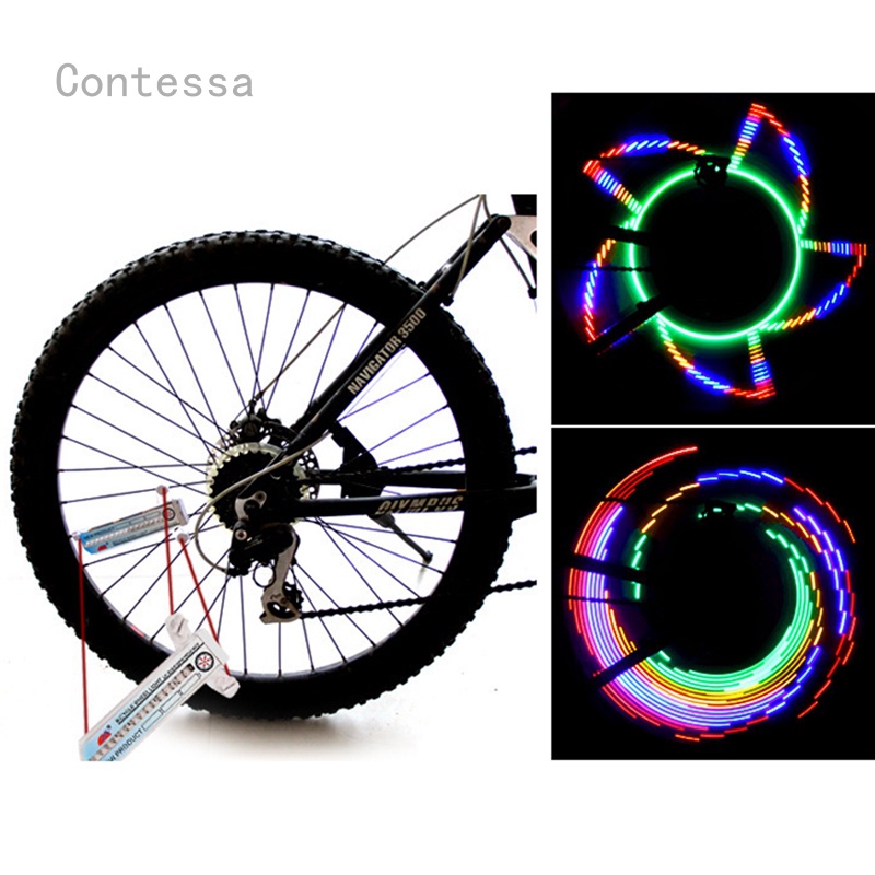 Colorido estancos LED bicicleta luces luz de bicicleta fahrradrad radios luz