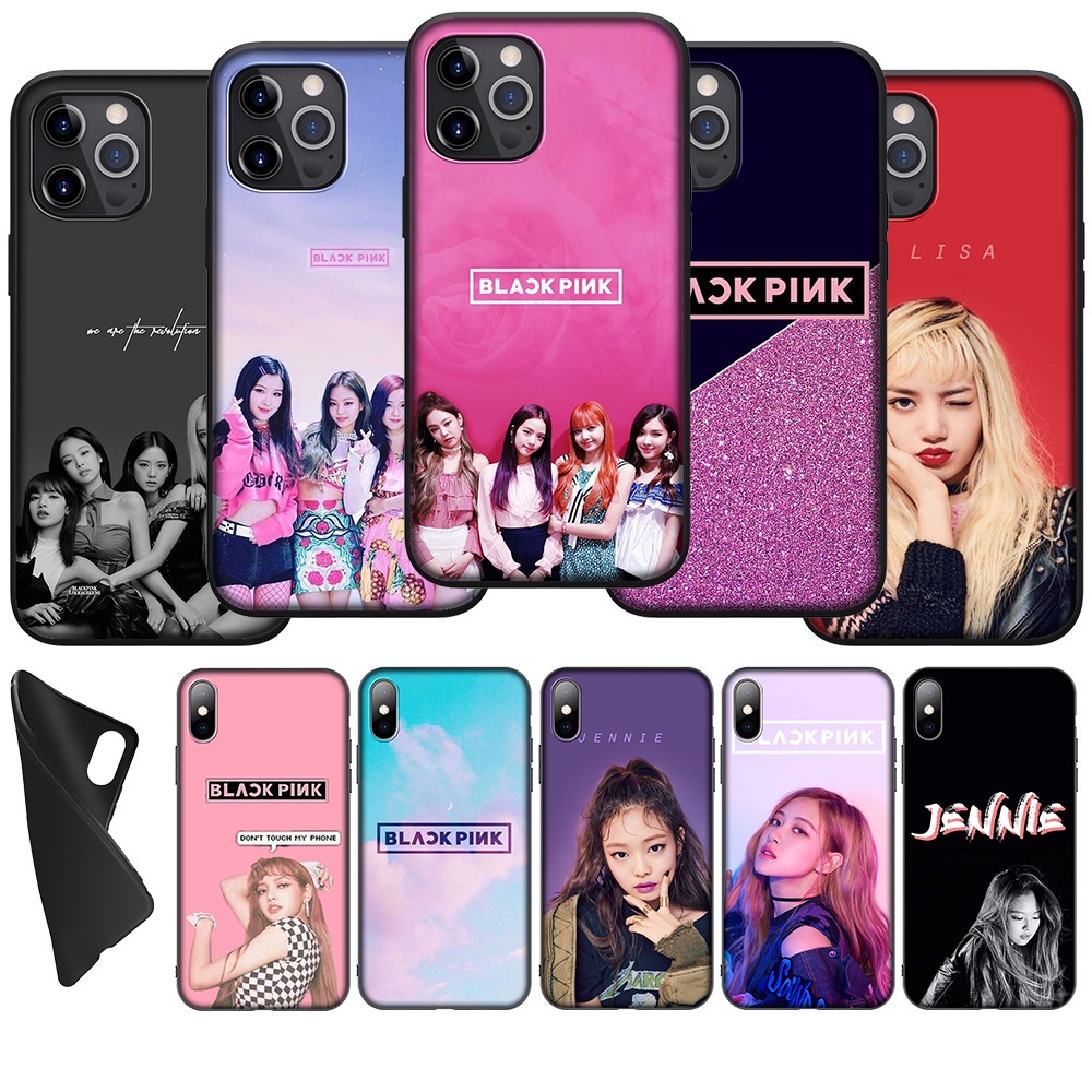 Au15 Black Rose Jisoo Lisa Pink Case For Apple Iphone 13 13pro Mini Se 16 Tpu Soft Silicone Casing Cover Shopee Mexico