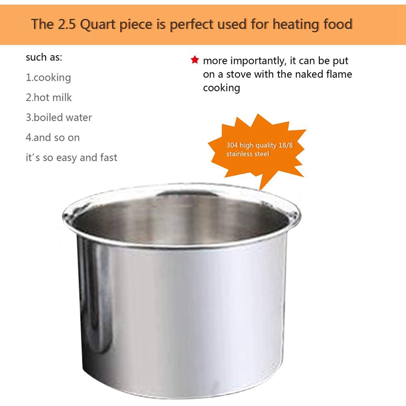Butter Caramel and Candy- Steel Melting Pot Heat-Resistant Handle for Chocolate SNOWINSPRING 2-Pack Stainless Steel Double Boiler 2 Cup Capacity Cheese Universal Pad Butter Caramel and Candy- Steel Melting Pot Heat-Resistant Handle for Chocolate SNOWINSPRING 2-Pack Stainless Steel Double Boiler 2 Cup Capacity Cheese Universal Pad