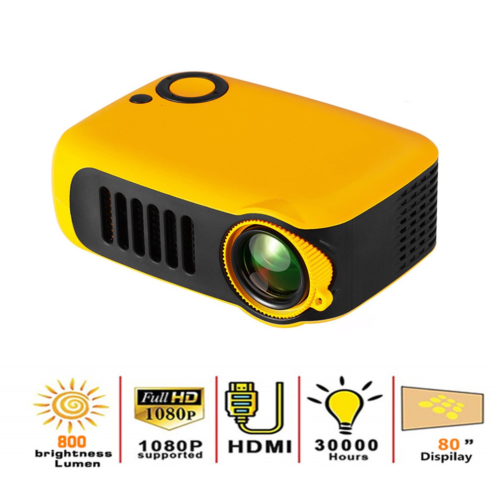 pairris Proyector de Video portátil Mini proyector Home Media Player de películas Videoproyectores 