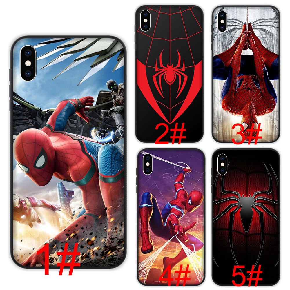 Funda blanda para iPhone 8 7 6 6S 5 5S SE Plus X XS Max Spiderman | Shopee  México