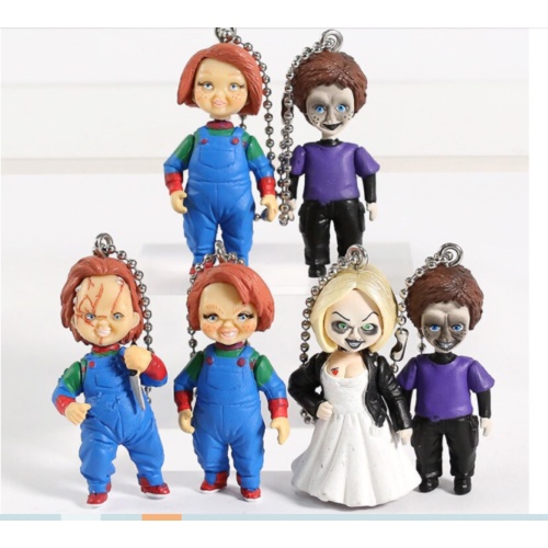 Seed of Chucky llavero Tiffany figura regalo Chucky 6 piezas llavero juguetes para niños