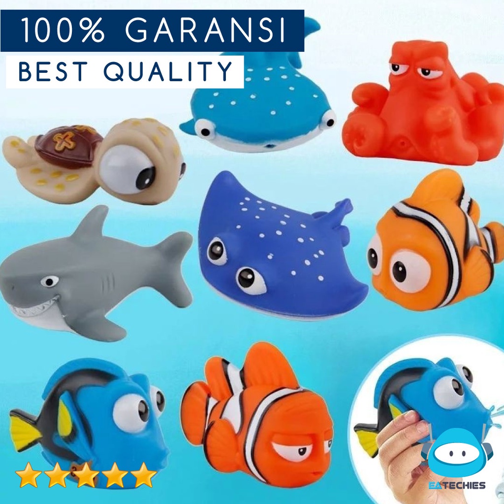 Juguetes De Bano De Bebe Nemo Spray Agua Pescado Dory Agua De Goma Shopee Mexico