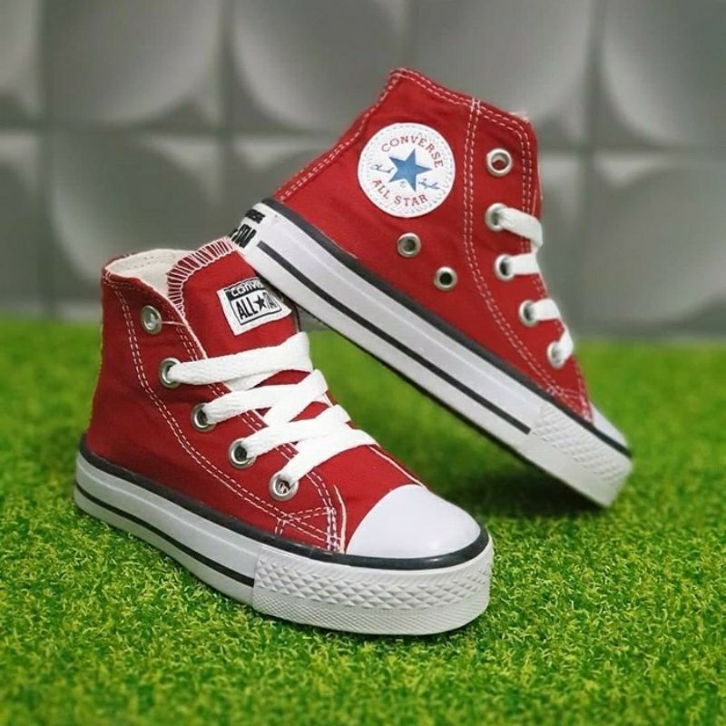 Invitación sueño sistema Converse All Star niños zapatos niños niñas rojo edad 1-8 años | Shopee  México