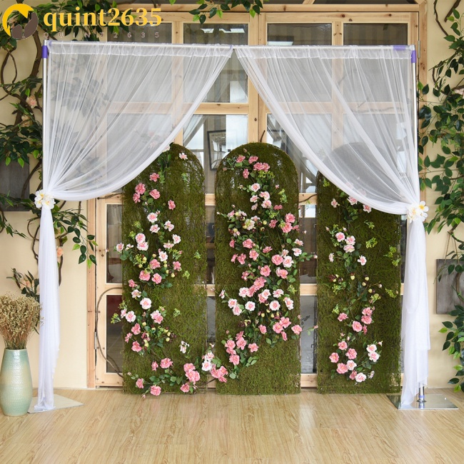 quint2635 2pcs Yarn Curtain Weeding Stage Background Decoration Roll Sheer  Birthday Event Party | Shopee México