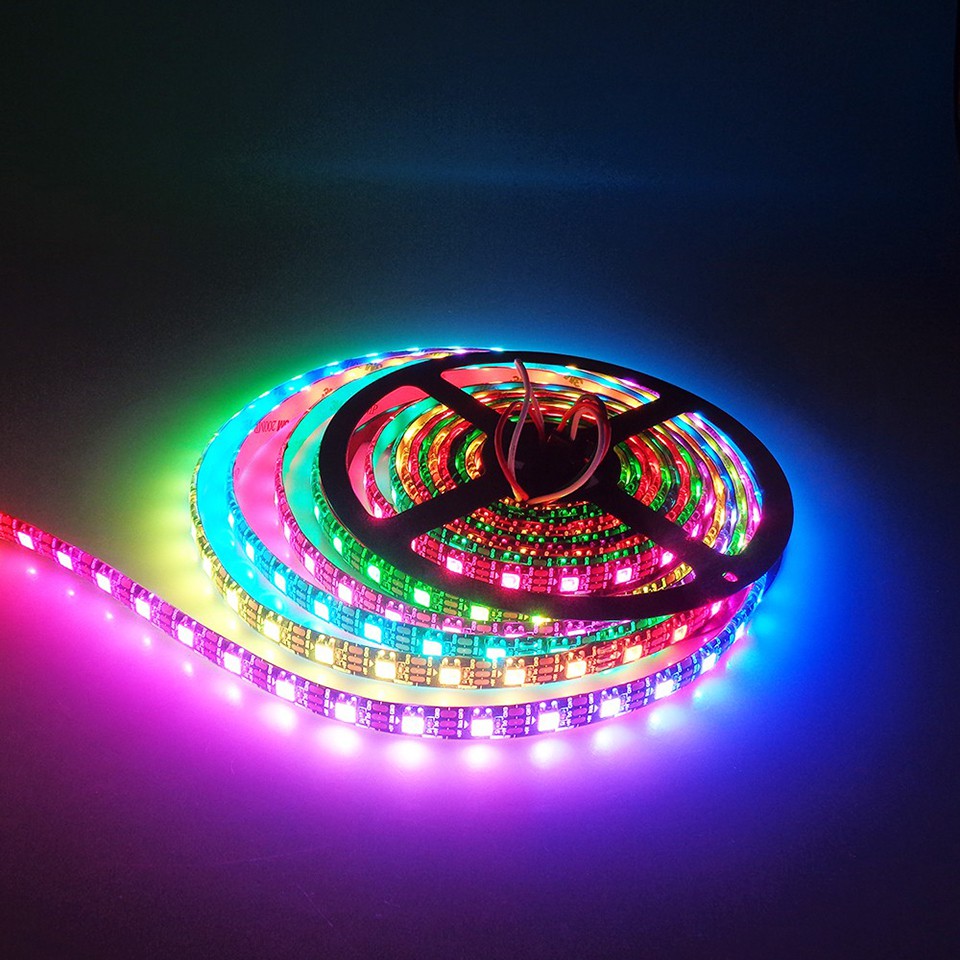 Ws2812b Led Strip 1 4m 60 Pixelsledsm Smart 5050 Rgb Led Strip Lightblackwhite Pcbws2812 Ic 