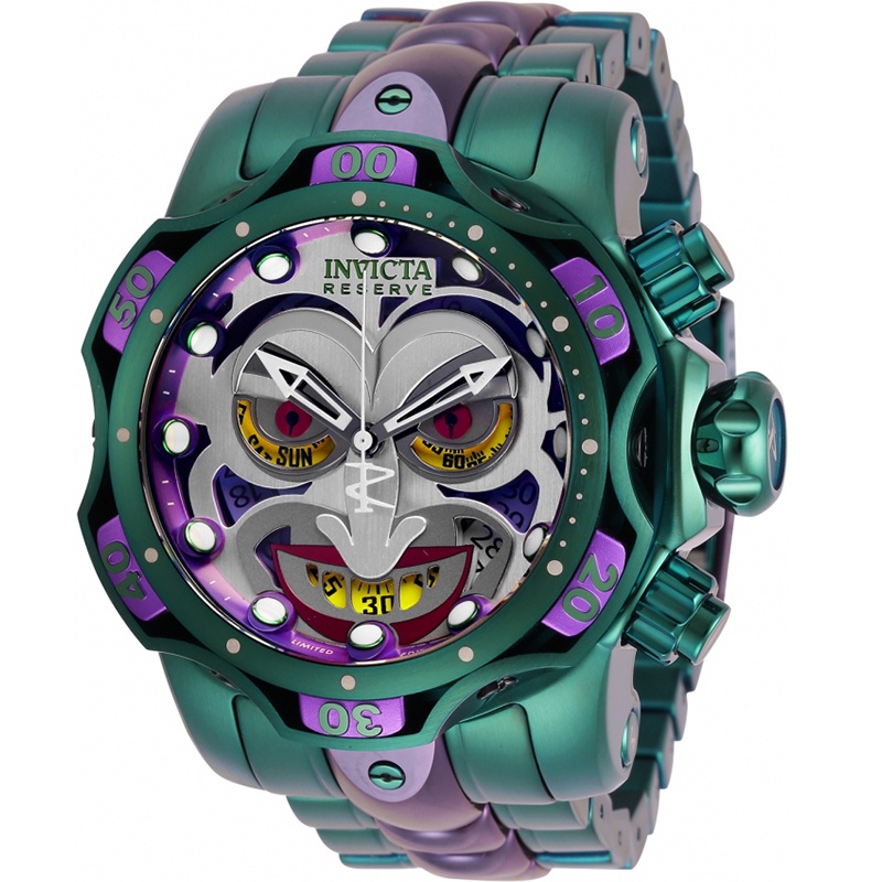 Invicta DC Comics Joker Reloj De Cuarzo Deportivo De Esfera Grande Para  Hombres Moda Para Hombre Impermeable | Shopee México