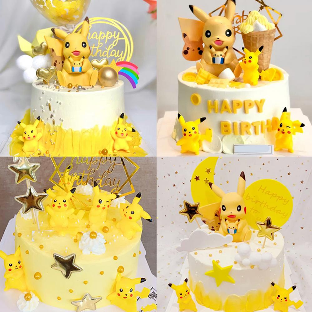 Nobel Pikachu Adornos Para Tartas Pokemon Decoración De Tarta De Anime Tema  Fiesta De Cumpleaños | Shopee México