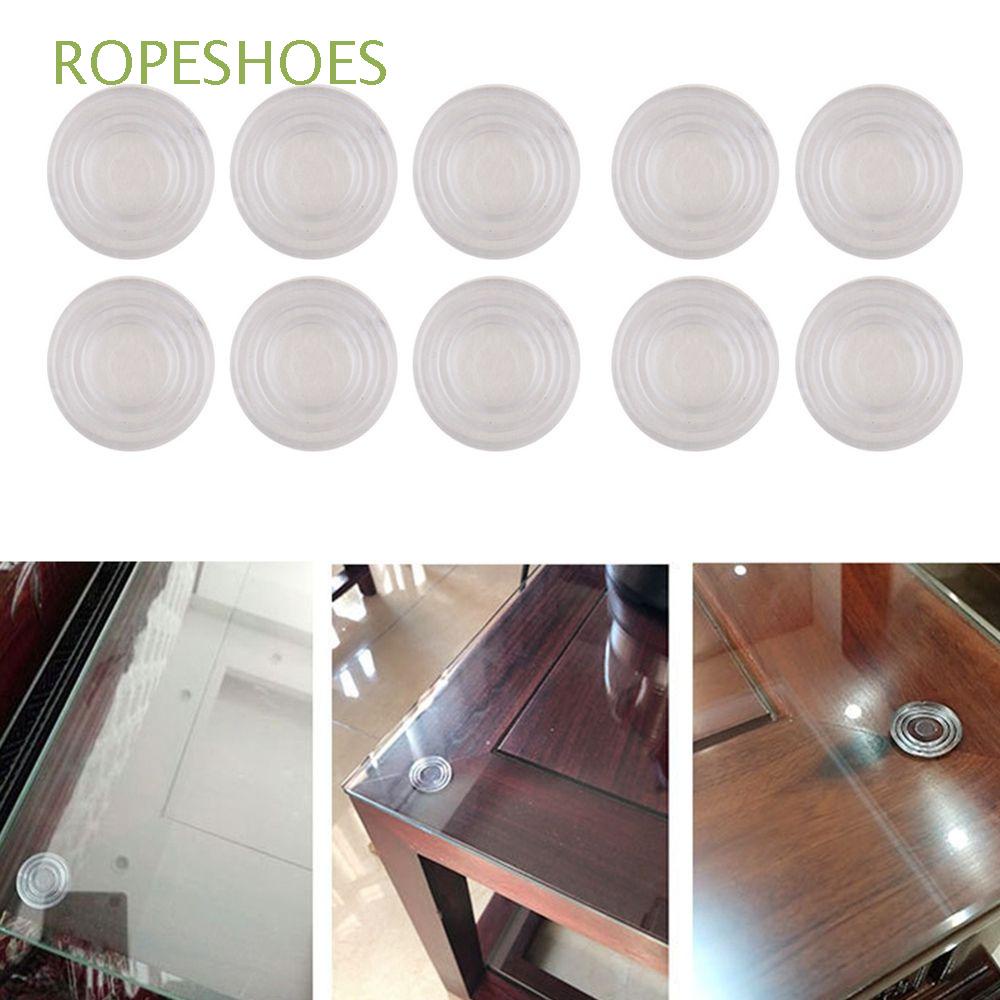 Ropeshoes 10pcs Chair Leg Caps Transparent Furniture Feet Covers Glass Table Pads Fixed Tempered Glass Round Shape Small Non Slip Anti Slip Floor Protector Soft Grip Pads Shopee Mxico