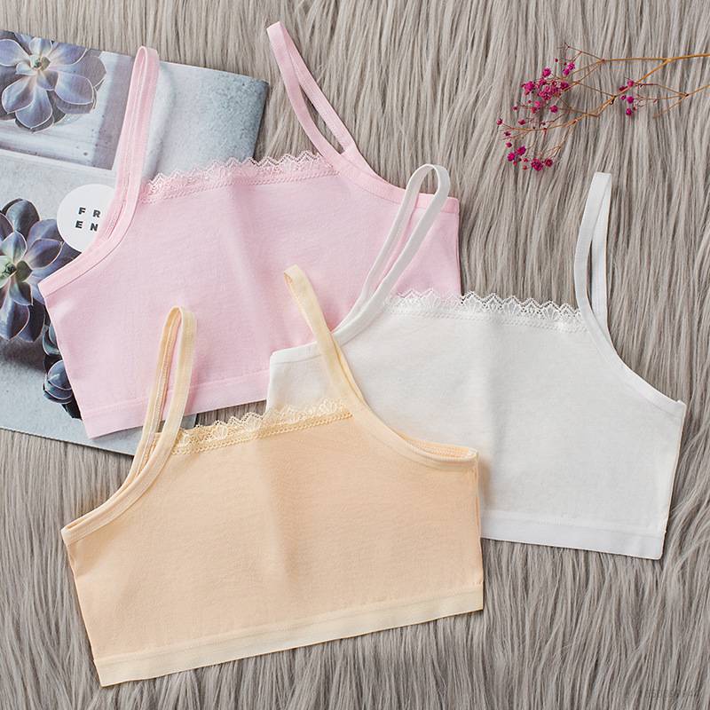 GRE4 7-10-12-15 Años Sujetador Para Niños Para Niñas Adolescentes tops Ropa Interior De Puro Estudiante Camisola | Shopee México