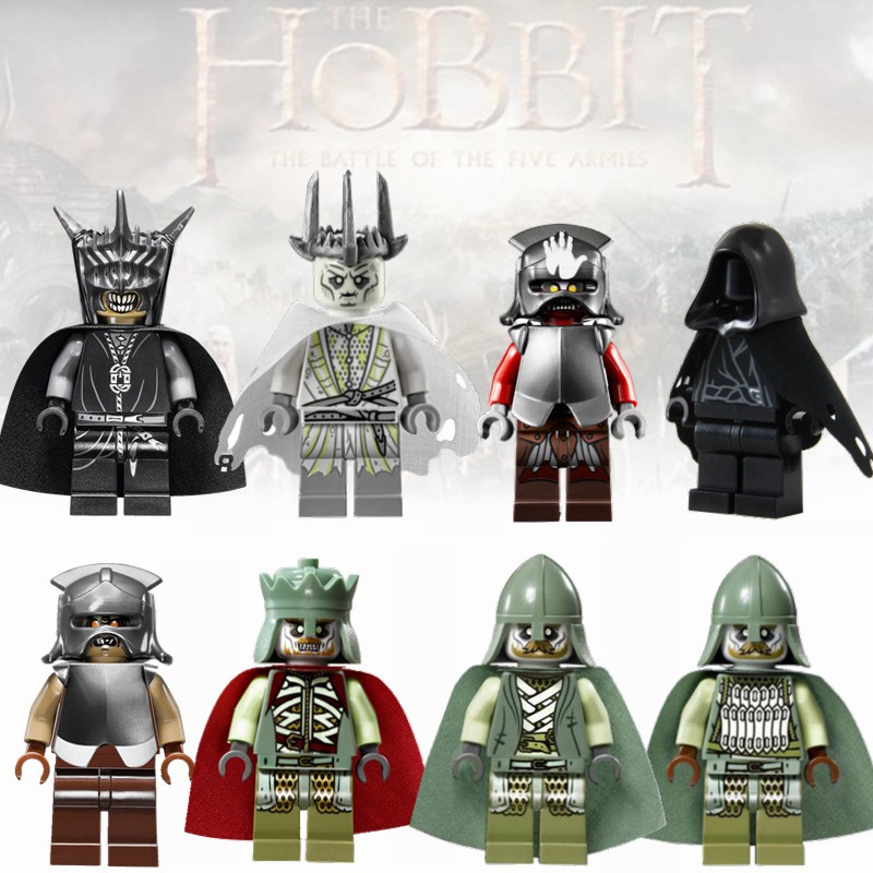 Set 11 mini figuras custom Lego Elfos Noldor El Hobbit El Señor de los Anillos 