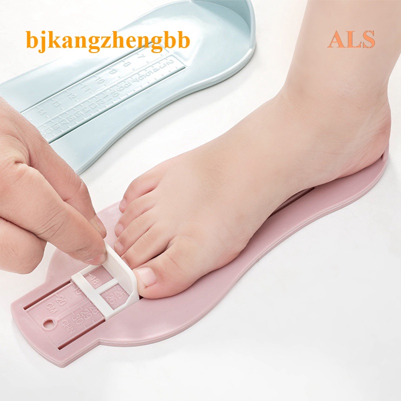 Medidor de pie Dispositivo de medición del pie para niños para zapatos A794 Regla de medición de la longitud del pie del bebé Escala de 0-8 años Rojo rosa 