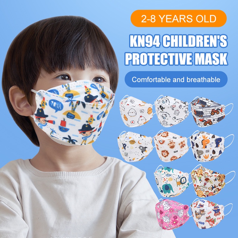 2 ~ 8 años] 10 piezas de dibujos animados KF94 cubrebocas para niños Corea  reutilizable 4D lindo animal transpirable máscara facial 4 capas de  protección | Shopee México