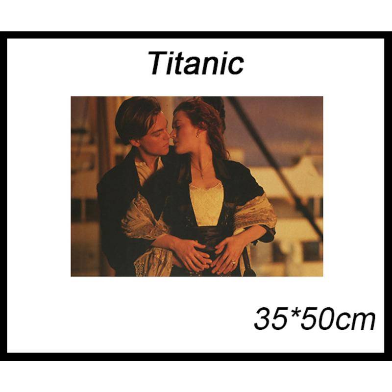 20 x 30 cm BUJI Titanic 90s Classic Romance Póster de la película en lienzo para pared o decoración de habitación 