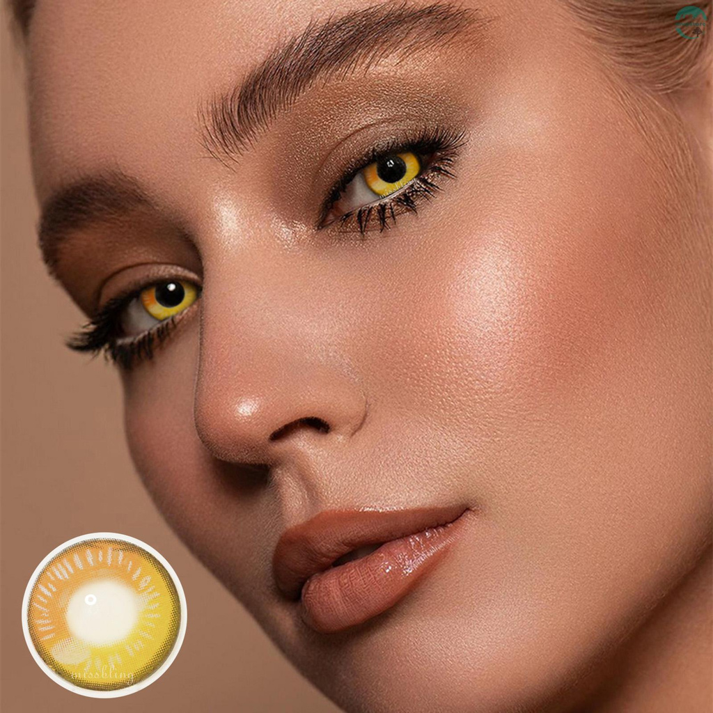 DY1-7 Anime amarillo lentes de contacto de color para maquillaje de ojos  suave cómodo cosmético lentes de contacto Natural y colorido lente | Shopee  México