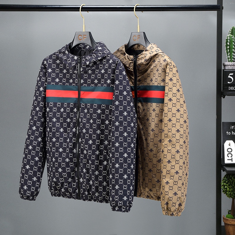 Chamarra Gucci Hombre Otoño Versión Coreana Tendencia Suelta , Moda Hermosas Rayas Chaquetas , Primavera Y Ropa