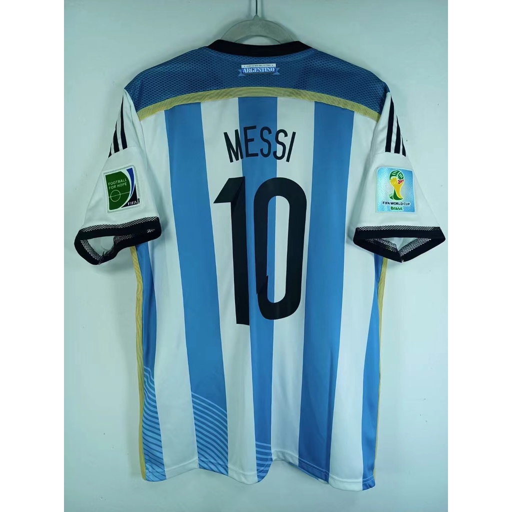 SignMESSI #10 Argentina Jersey 2022 Authentic Home -THREE STARS