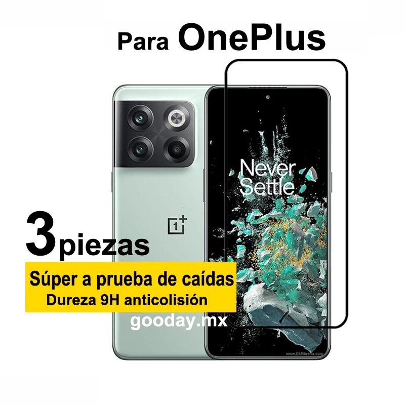 Mica OnePlus 10T 5G Protector de pantalla de vidrio templado Celular 3 piezas 9D Protector para OnePlus 10T 5G 10 9 8 7 Pro 10R 9R 9T 9E 8T 7T 6T One Plus Ace Pro Nord CE 2 Lite Nord 2 2T N20 SE 5G