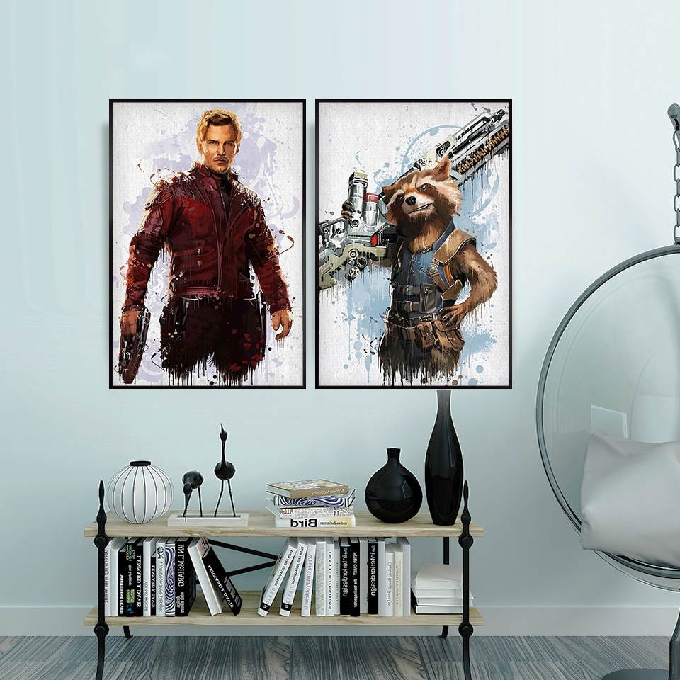 póster de película e impresiones superhéroe Cuadros para sala de estar 24x31pulgadas pintura decoración de habitación arte de pared cómic Cuadros decorativos Deadpool In Fire 