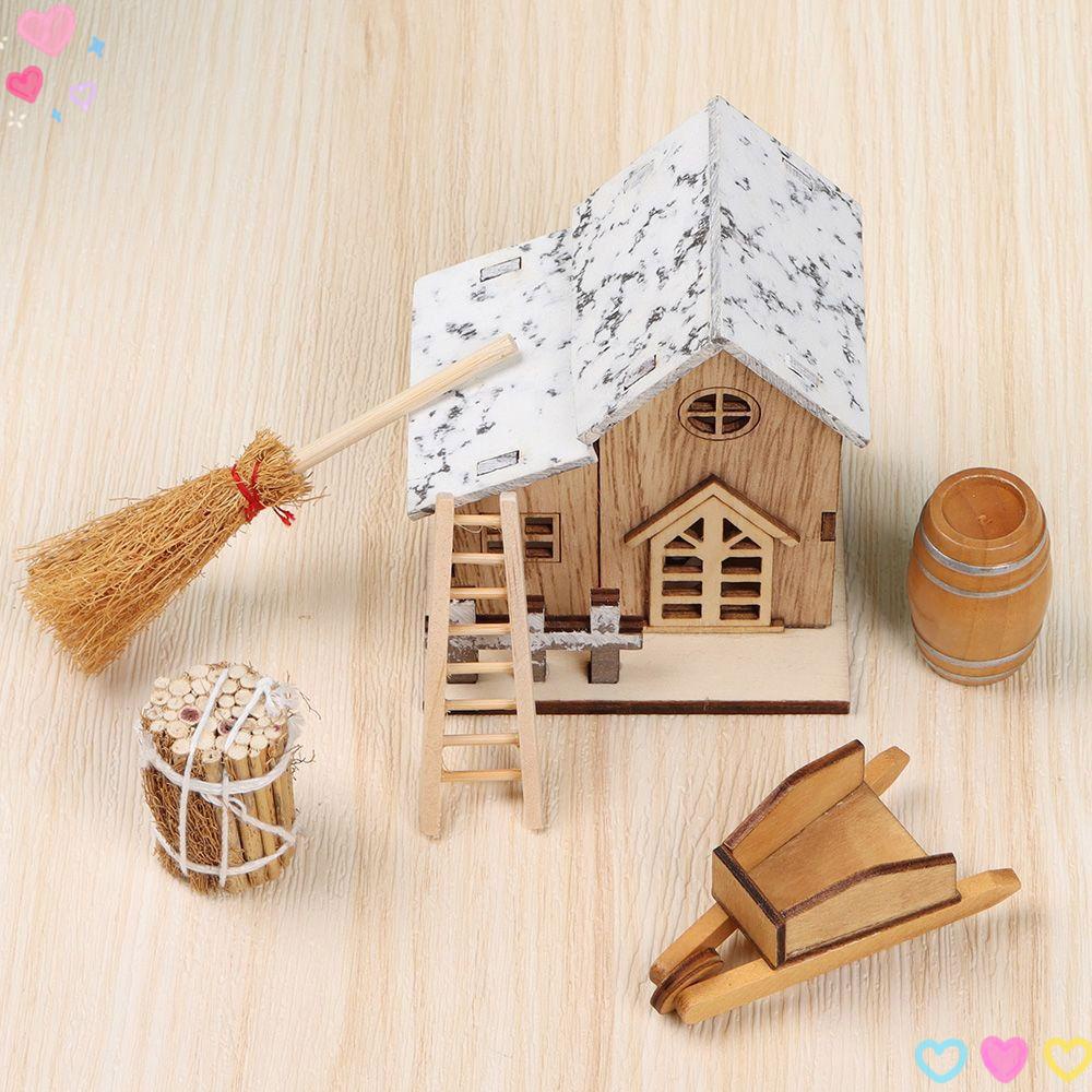 Materiales Garneck Accesorios de Casa de Muñecas Miniatura Barril de Vino Copa de Vino Accesorios de Barra de Cocina en Miniatura