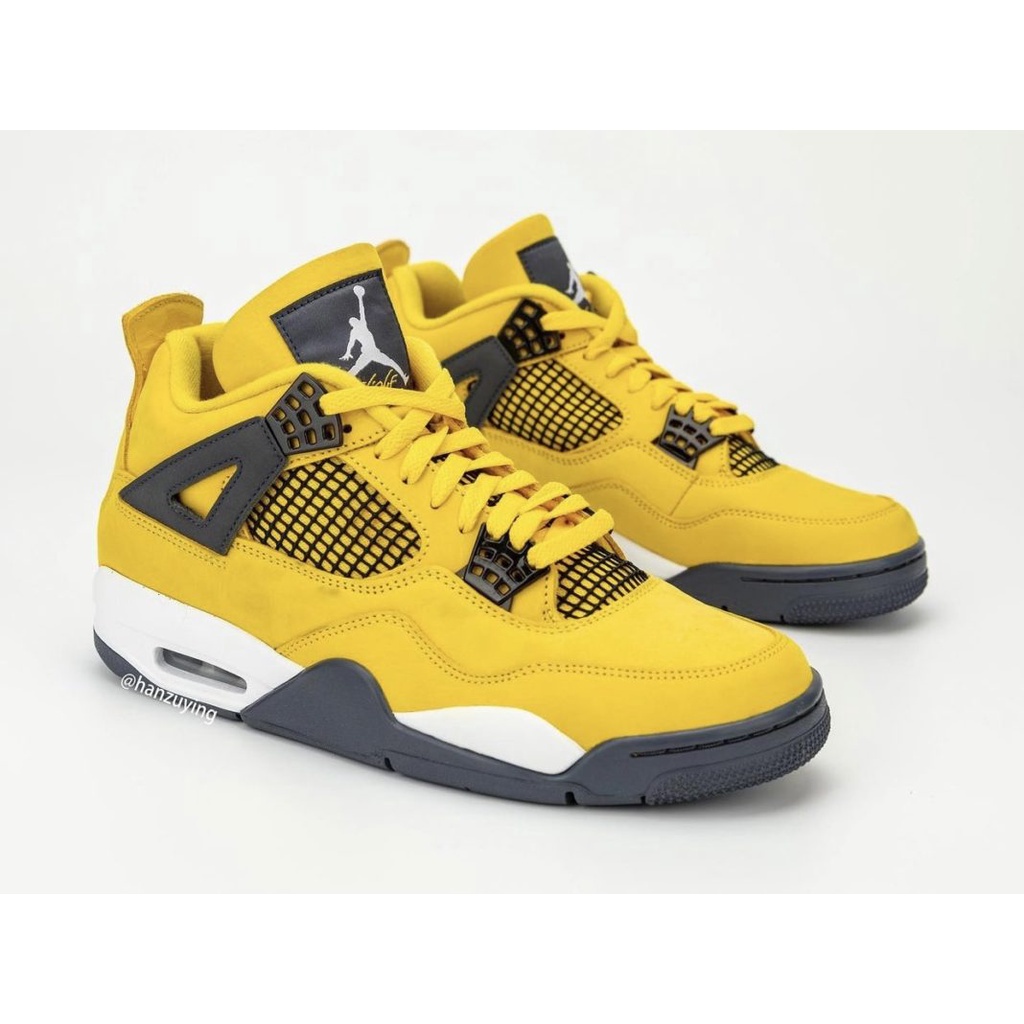 tenis jordan retro 4 amarillos