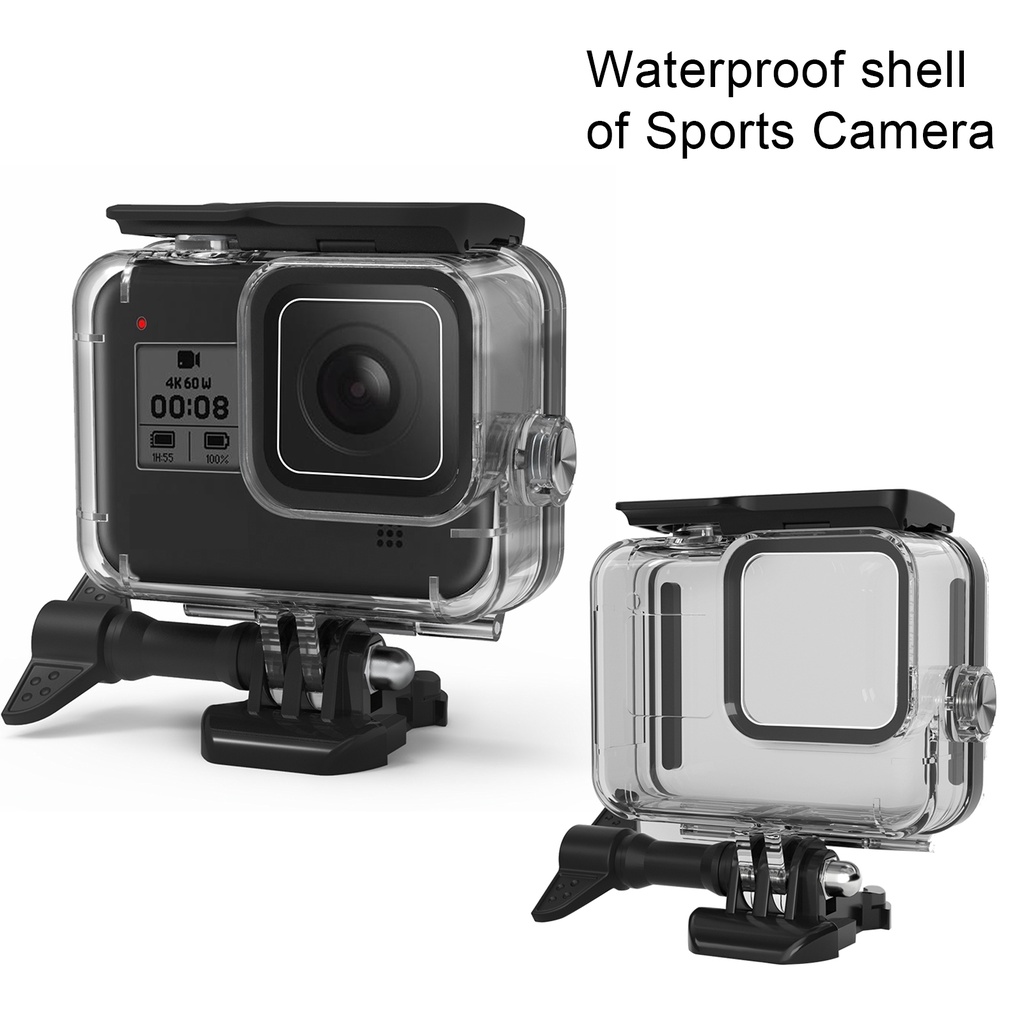 Haanan Waterproof Case Dive Housing Protective Cover Accessory For Gopro Hero 8 Black Shopee Mexico