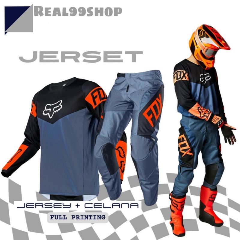 Conjunto personalizado de pantalones motocross cross trail jersey | Shopee