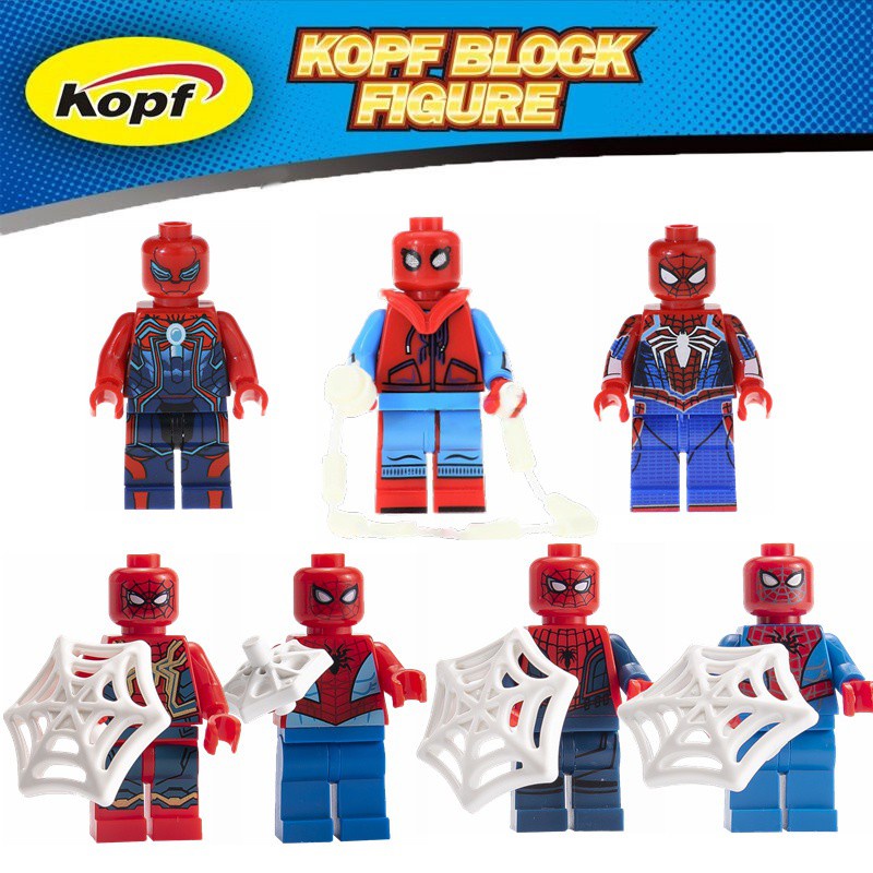 Compatible con Minifigures Marvel SpiderMan vengadores bloques de  construcción juguetes para niños | Shopee México