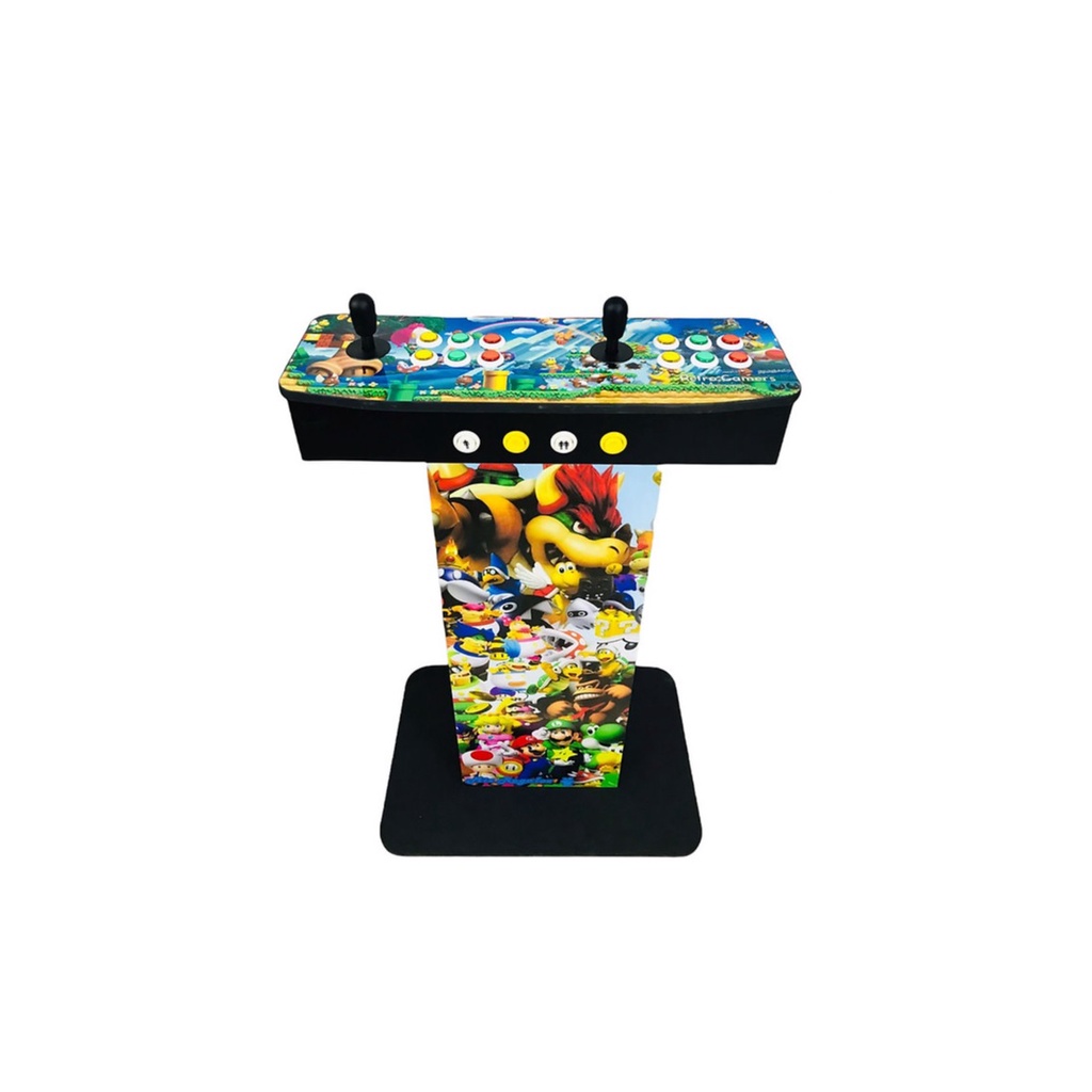 Tablero Arcade Multijuegos Consola 30 Mil Juegos + Pedestal Premium Grande Botones Led Palancas Uso Rudo de Campeonato