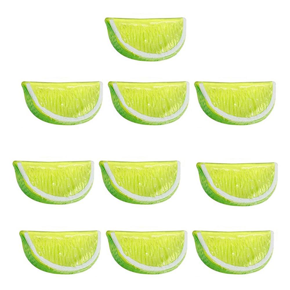 Investigación y compras en línea Seguro de calidad Compras de Outlet 10  piezas de rodajas de limón y lima artificiales de frutas realistas para  simulación de alimentos manualidades decoración del hogar modelo