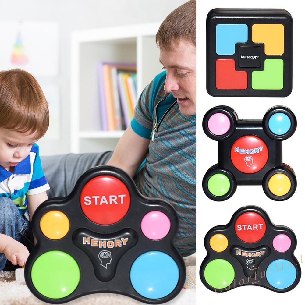 Juguete interactivo de sonido hijos Puzzle juego de memoria de la consola de luz LED 