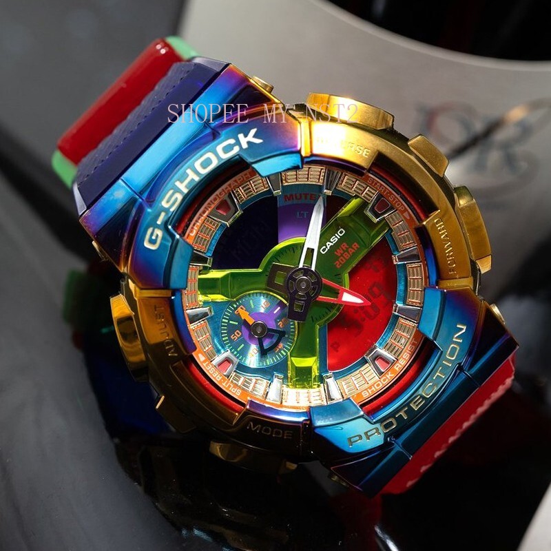 G-Shock GM110 Reloj Deportivo Serie Arco Iris Impermeable | Shopee México