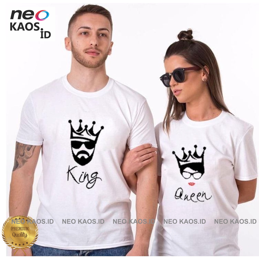 Camiseta King QUEEN ropa de pareja camiseta pareja camiseta camiseta  PREMIUM ropa camiseta PREMIUM | Shopee México